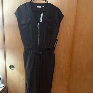 New York & co. Brown jumpsuit/sleeveless M (nwt)